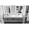 Castello Usa Amazon 84-inch Gray Vanity Set with White Top and Black Handles CB-MC-84G-BL-2056-WH - alternate 8